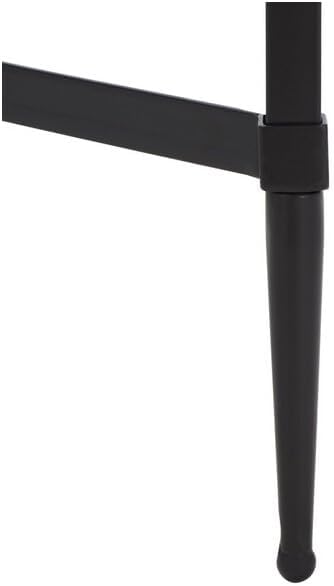 SAFAVIEH Couture Collection Mieka Black Iron/Tempered Glass Square Cocktail Table